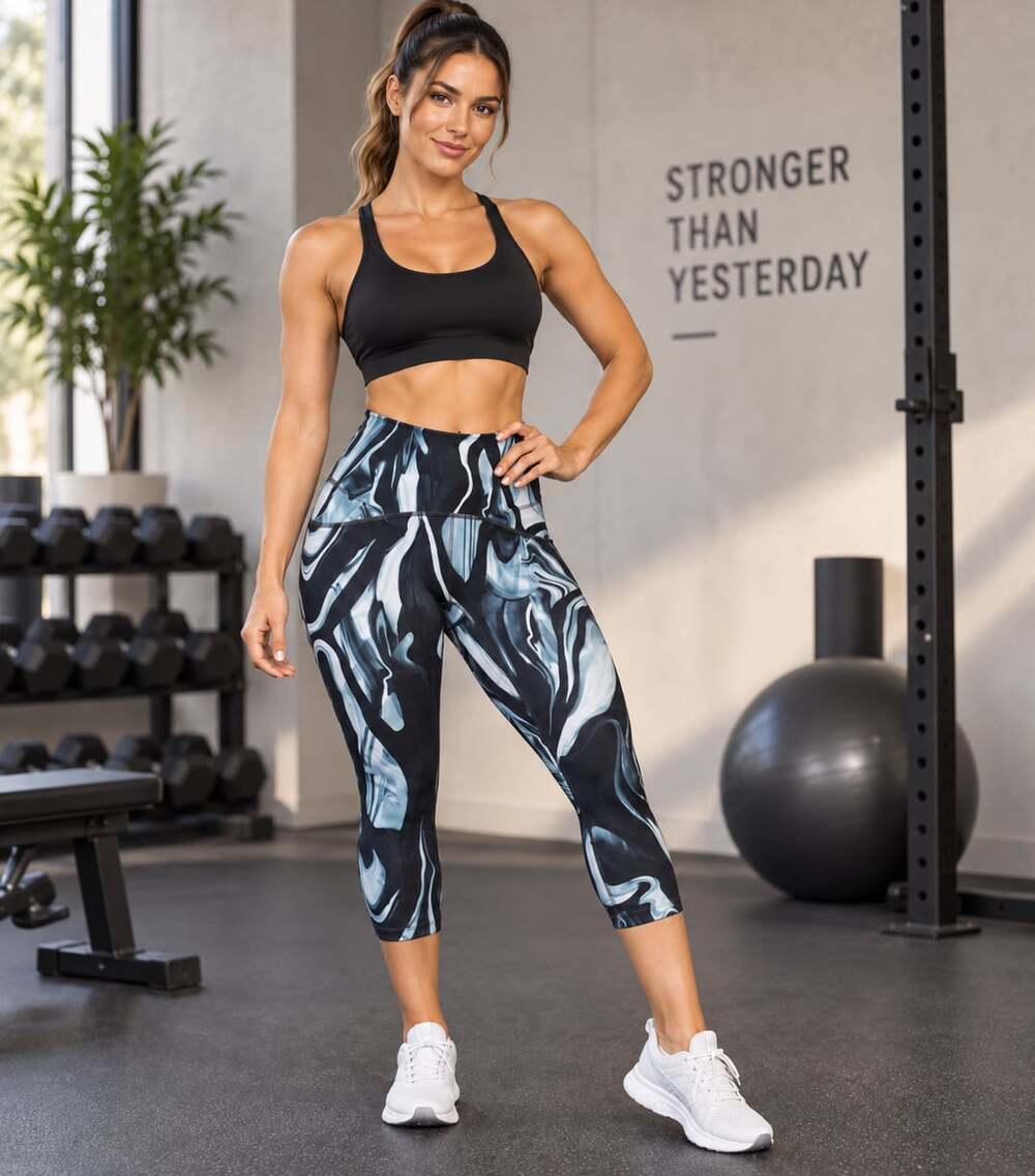 SPANX Booty Boost Active Marbled 7/8 Leggings Size S/P